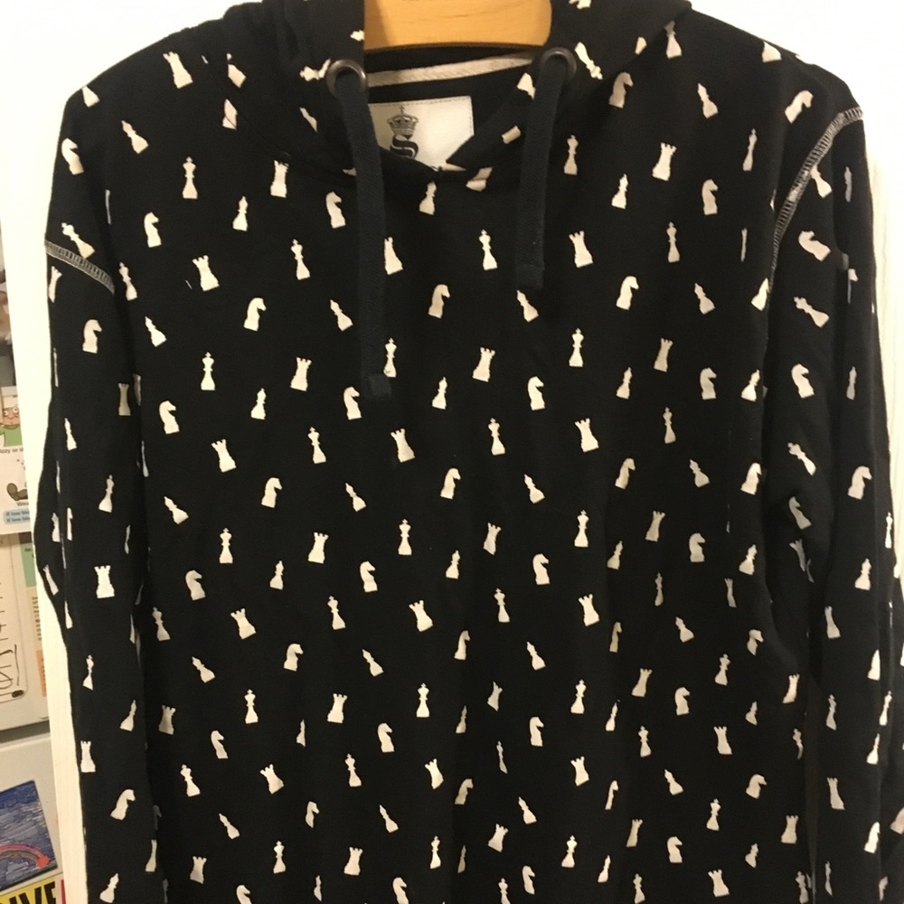 Black chess hoodie